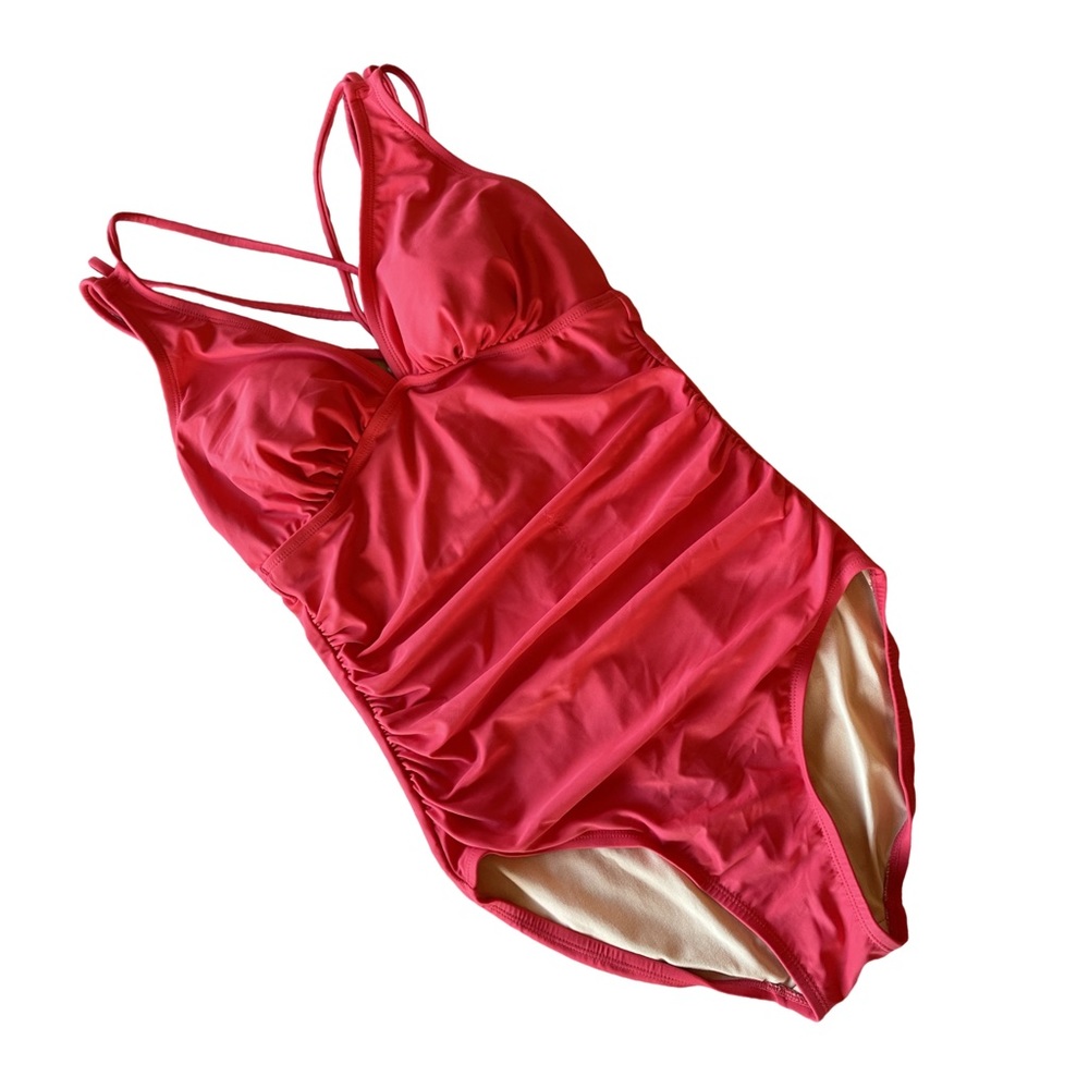 Red One Piece Swimsuit
